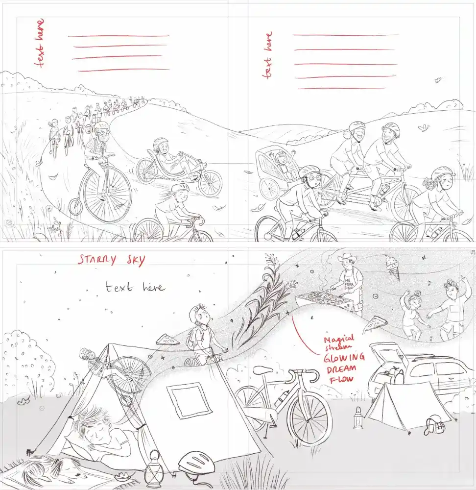 A picture book storyboard