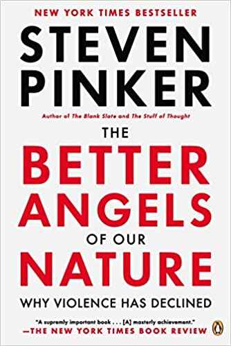 Book cover of Steven Pinker's The Better Angels of Our Nature