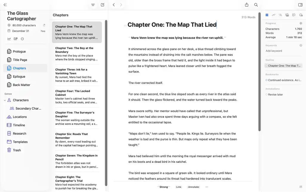 Ulysses' editor