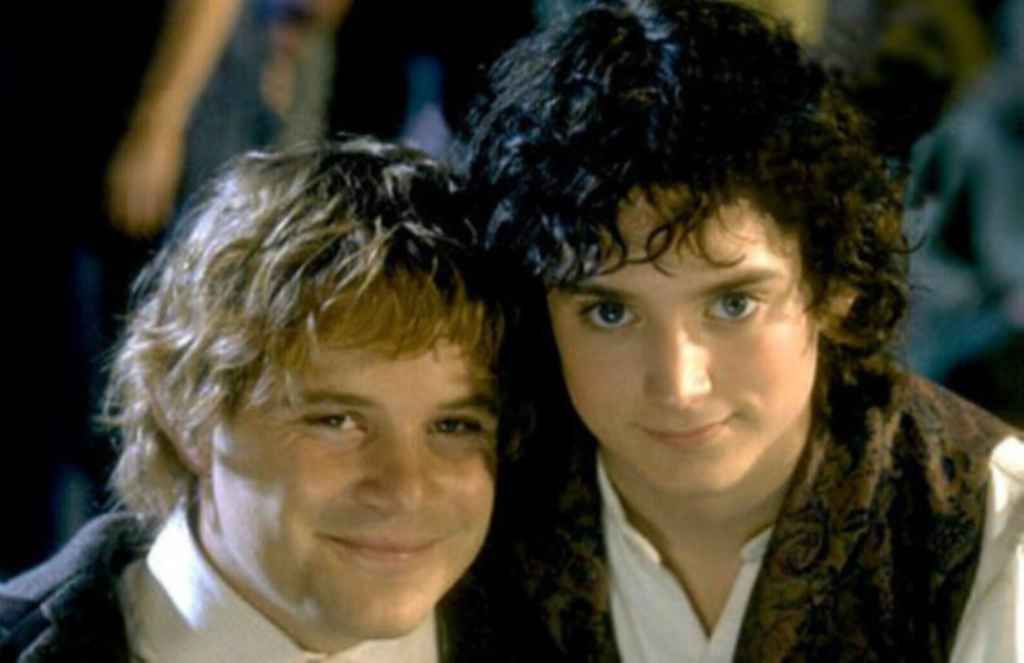 Theme of a story | Frodo and Sam from Lord of the Rings, both smiling