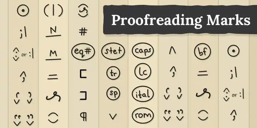 What Do Proofreading Marks Mean?