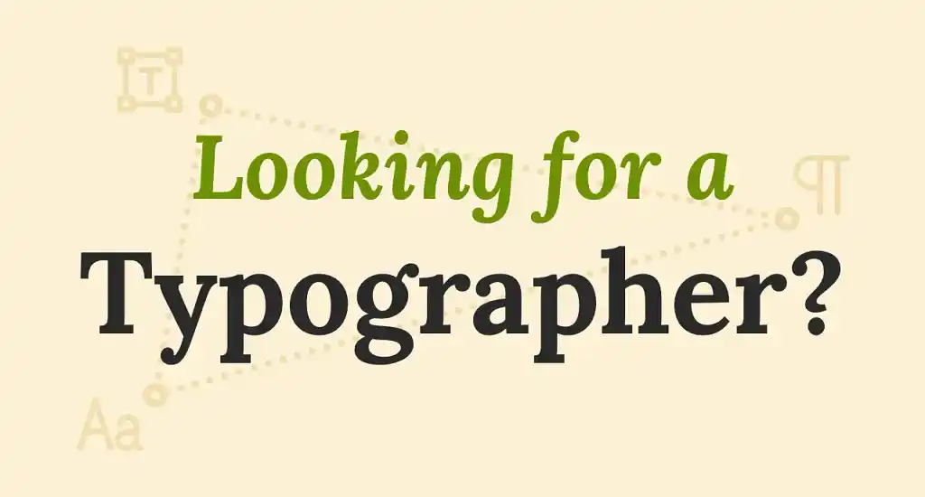 Marketplace | Signup | Text-image | Looking for a typographer? | Beige | 2026-04