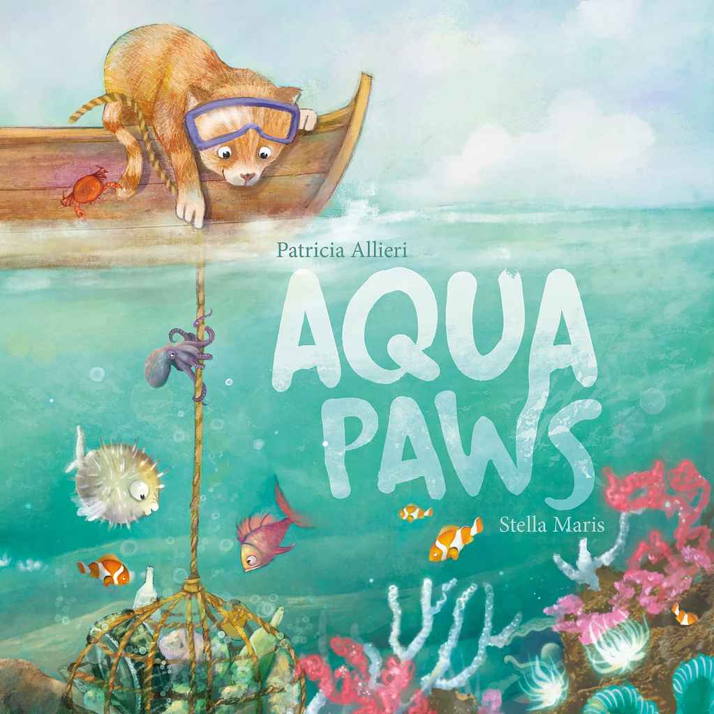 Aqua Paws book cover, by Stella M.