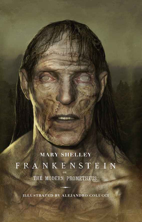 Frankenstein book cover, by Alejandro C.