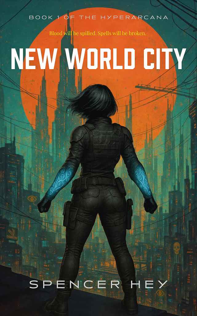 New World City (the hyperArcana) book cover, by Ryan M.