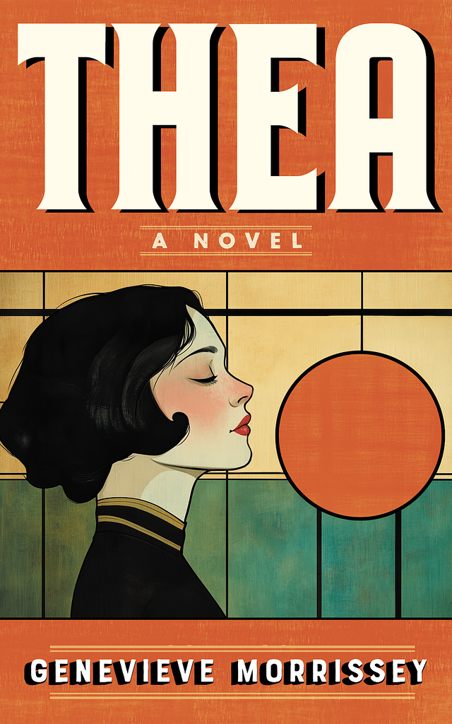 Thea book cover, by Mark T.