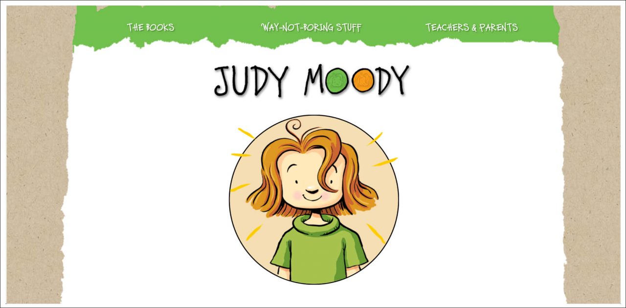 11 Author Websites That Get It Right - Judy Moody