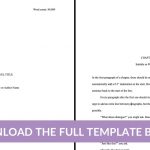 How To Format A Book Manuscript (Inc. Template)