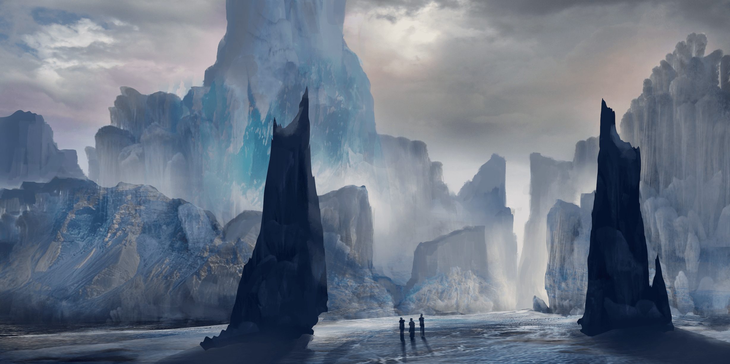 Ice Fields, art by Jeff Brown