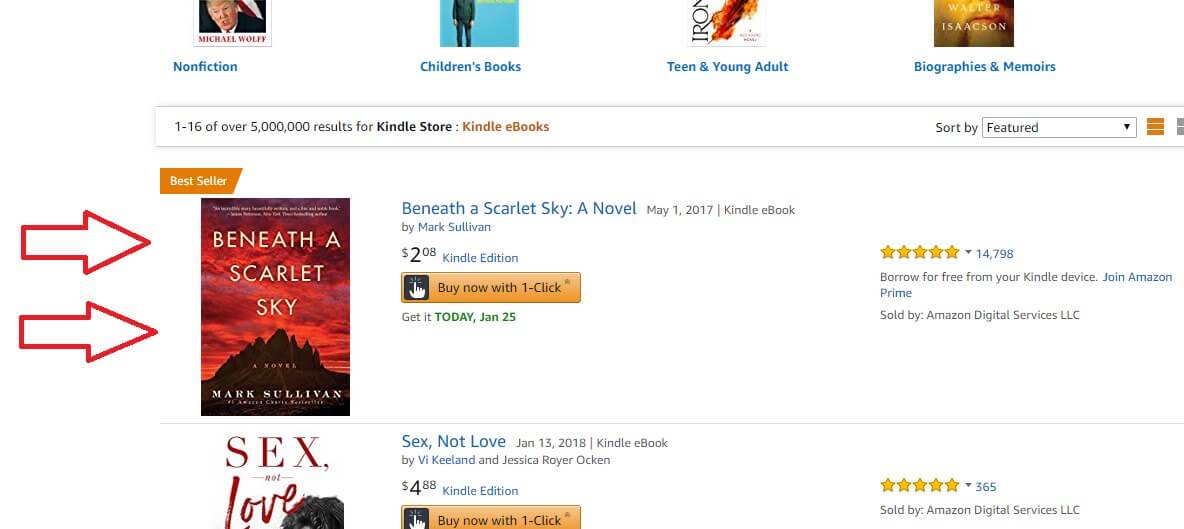  Beneath a Scarlet Sky: A Novel eBook : Sullivan, Mark: Kindle  Store