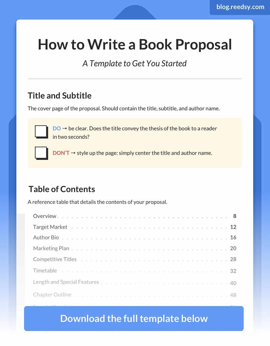 writing a book template