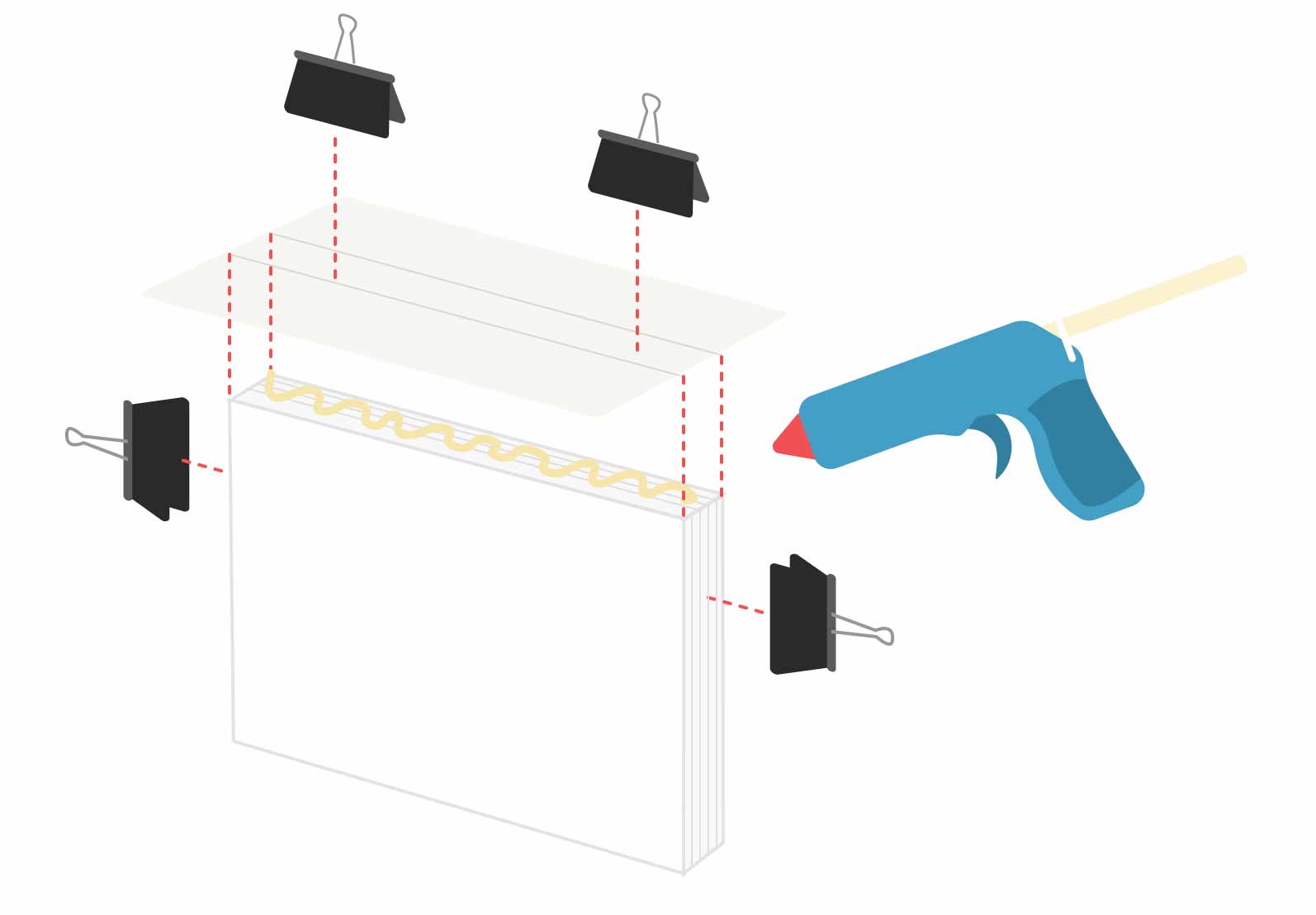 How to make a book: gluing the spine