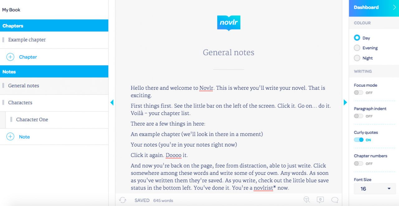 Novel Writing Software | Novlr