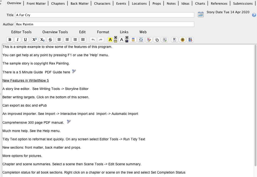 story writing software for mac