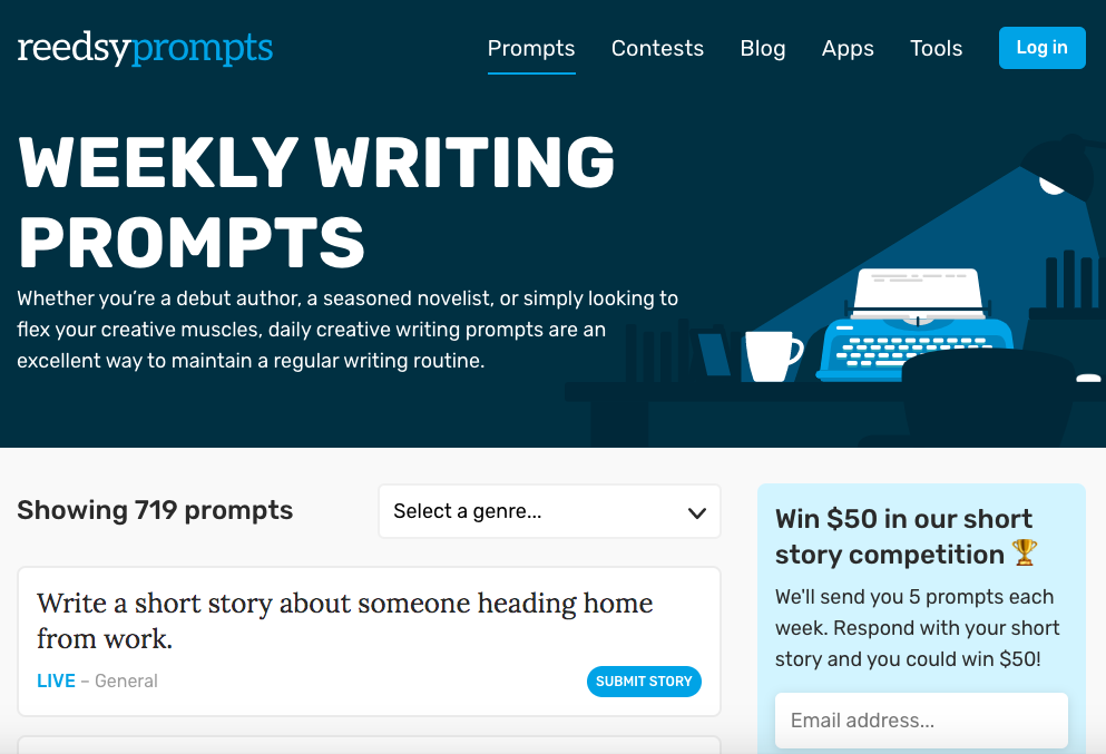 blog reedsy creative writing prompts