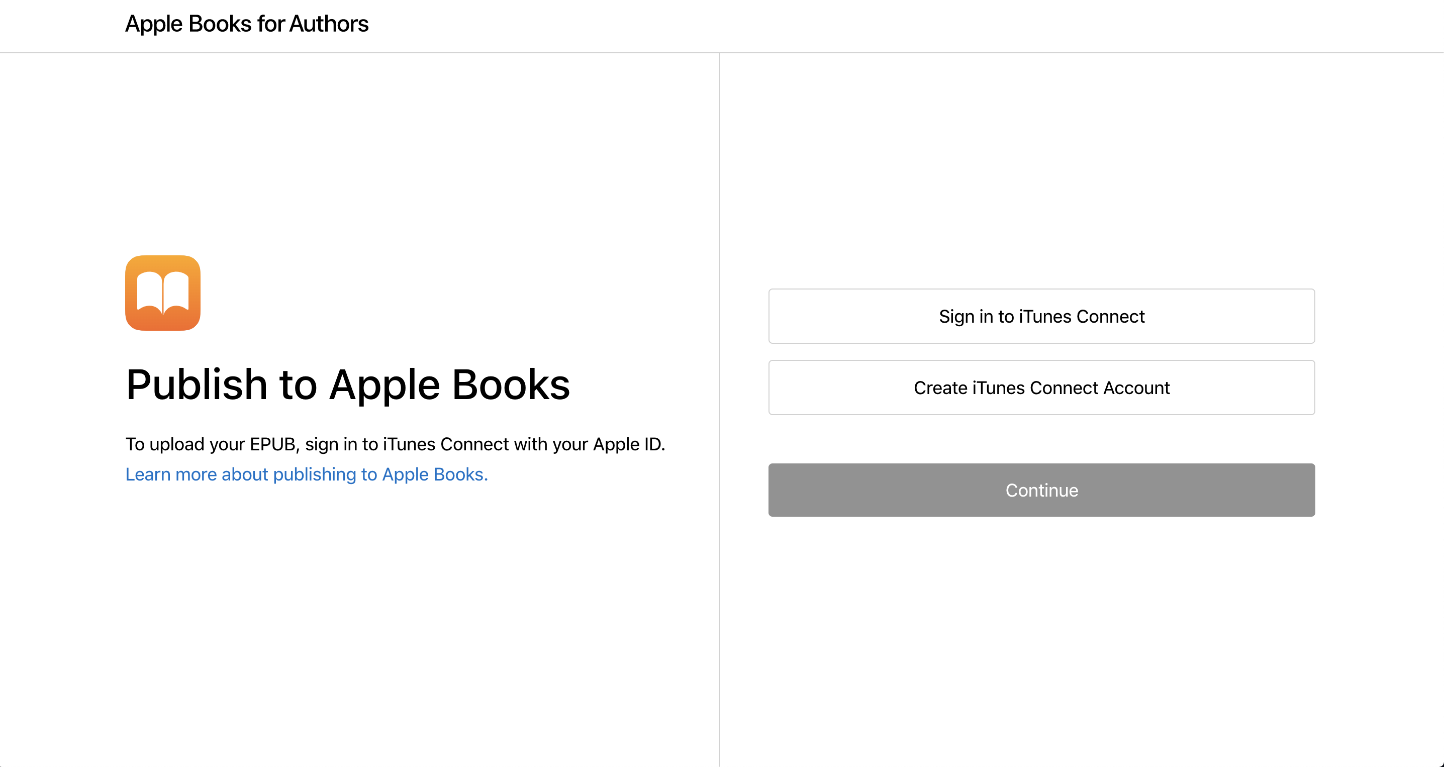 Apple Books for Authors Sign In