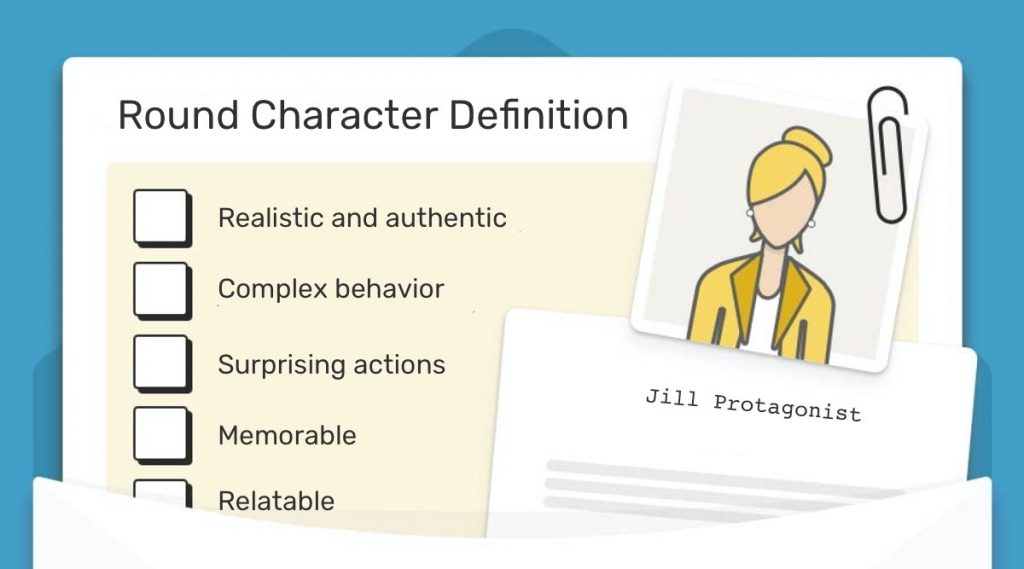 literary definition for flat character